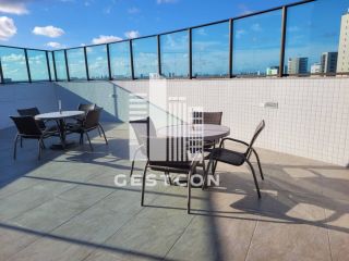 Apartamento com aproximadamente 50m², MOBILIADO,1 Quarto, Lazer completo!