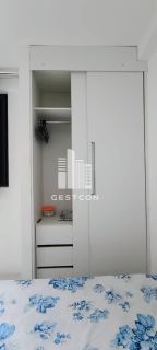 Apartamento Quarto-Sala, MOBILIADO, Portaria 24h, Lazer com Piscina