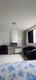 Apartamento Quarto-Sala, MOBILIADO, Portaria 24h, Lazer com Piscina