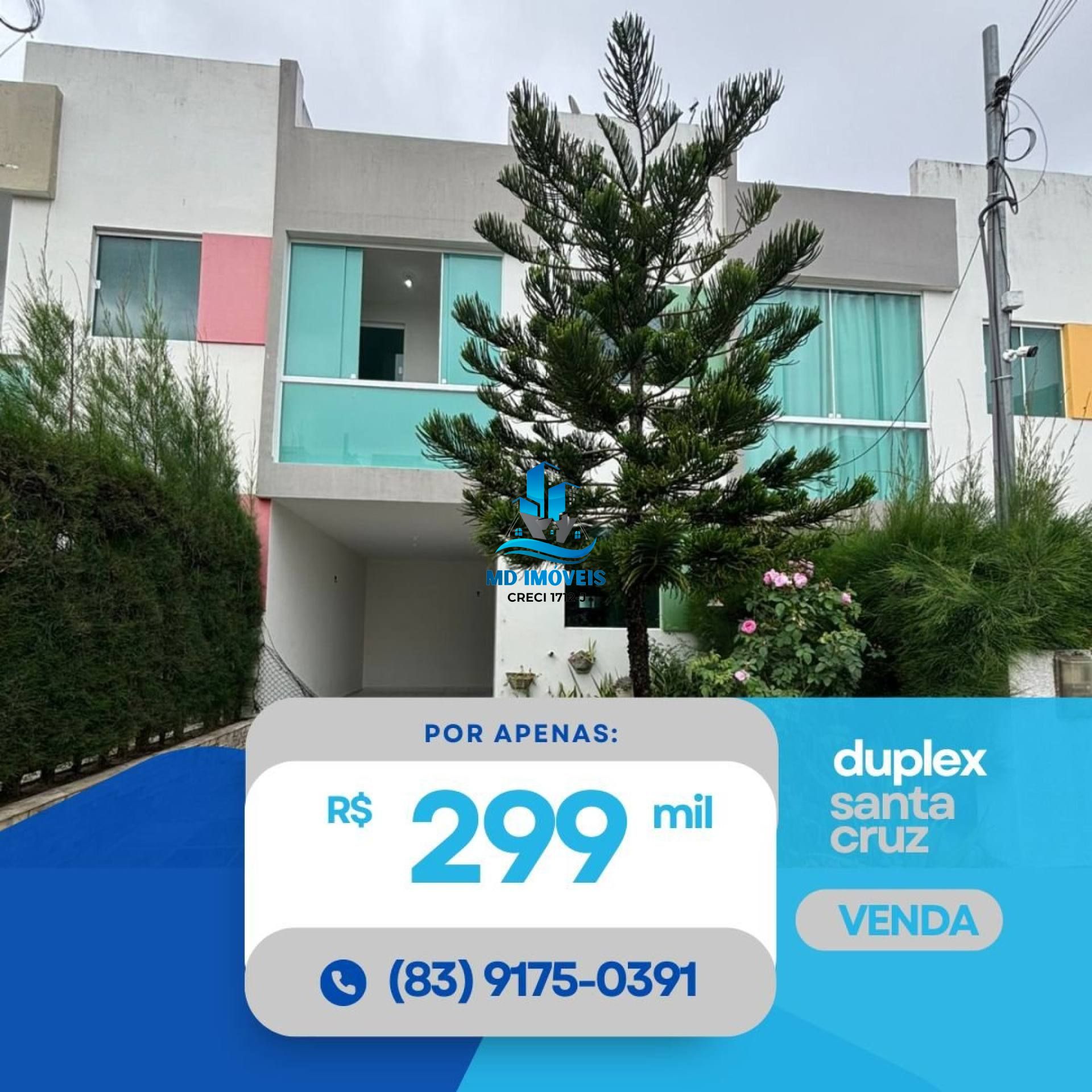 DUPLEX NO SANTA CRUZ