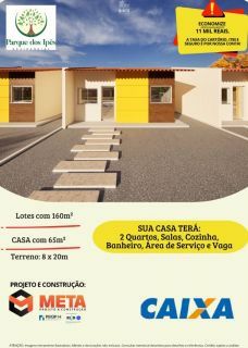 Residencial Parque dos Ipês Casa Para Vender com 2 quartos no bairro Chã do Pilar em Pilar