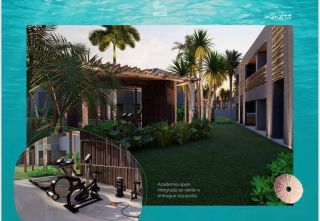 Villa Manatee - Apartamento Para Vender com 2 quartos 1 suítes no bairro Rota dos Milagres em Porto De Pedras