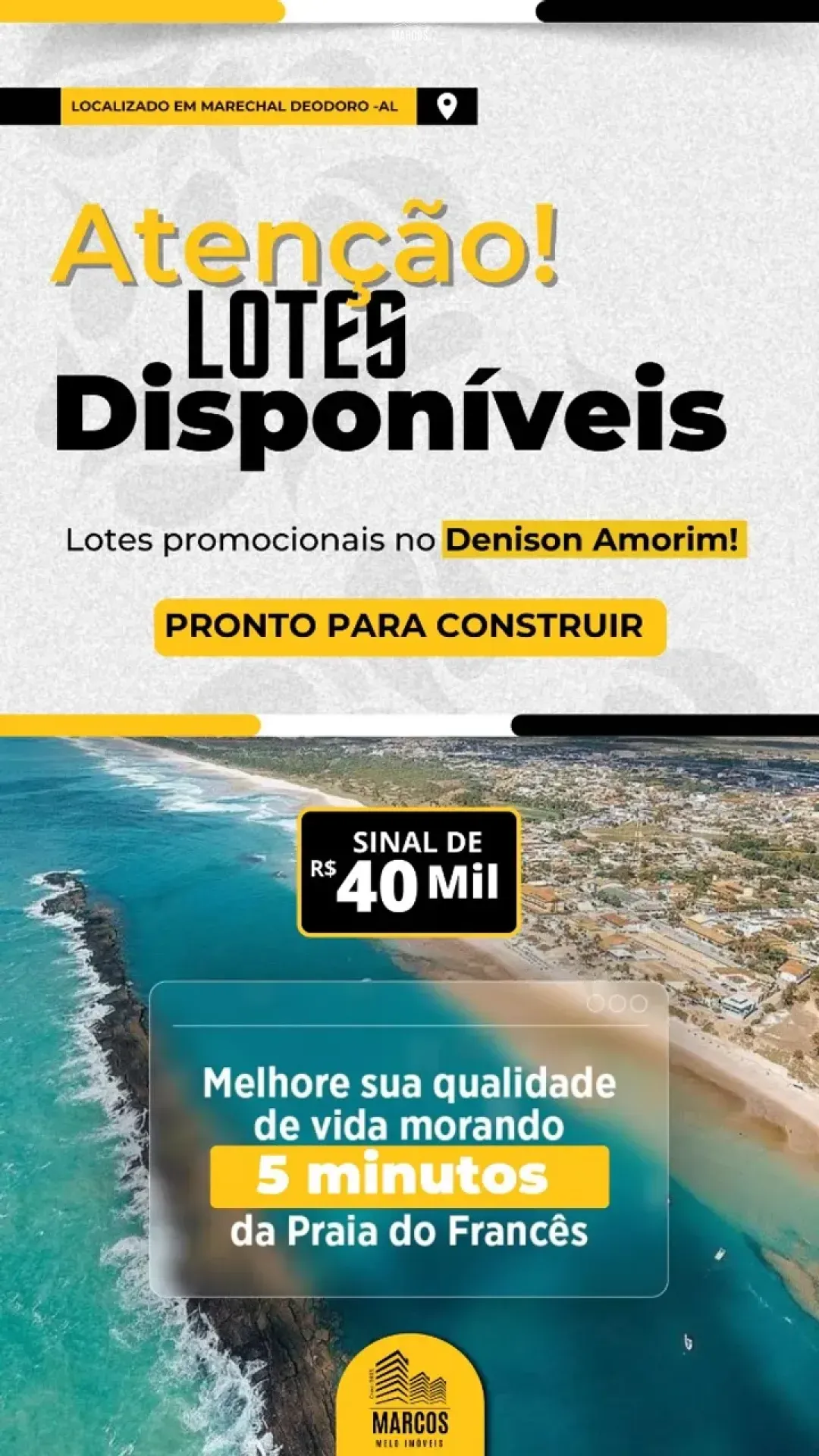 Lote / Terreno de Bairro Para Vender no bairro Denison Amorim em Marechal Deodoro