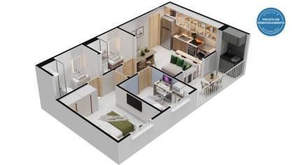 Reserva Aldeprime - Apartamento Para Vender com 2 quartos 1 suítes no bairro Antares em Maceió