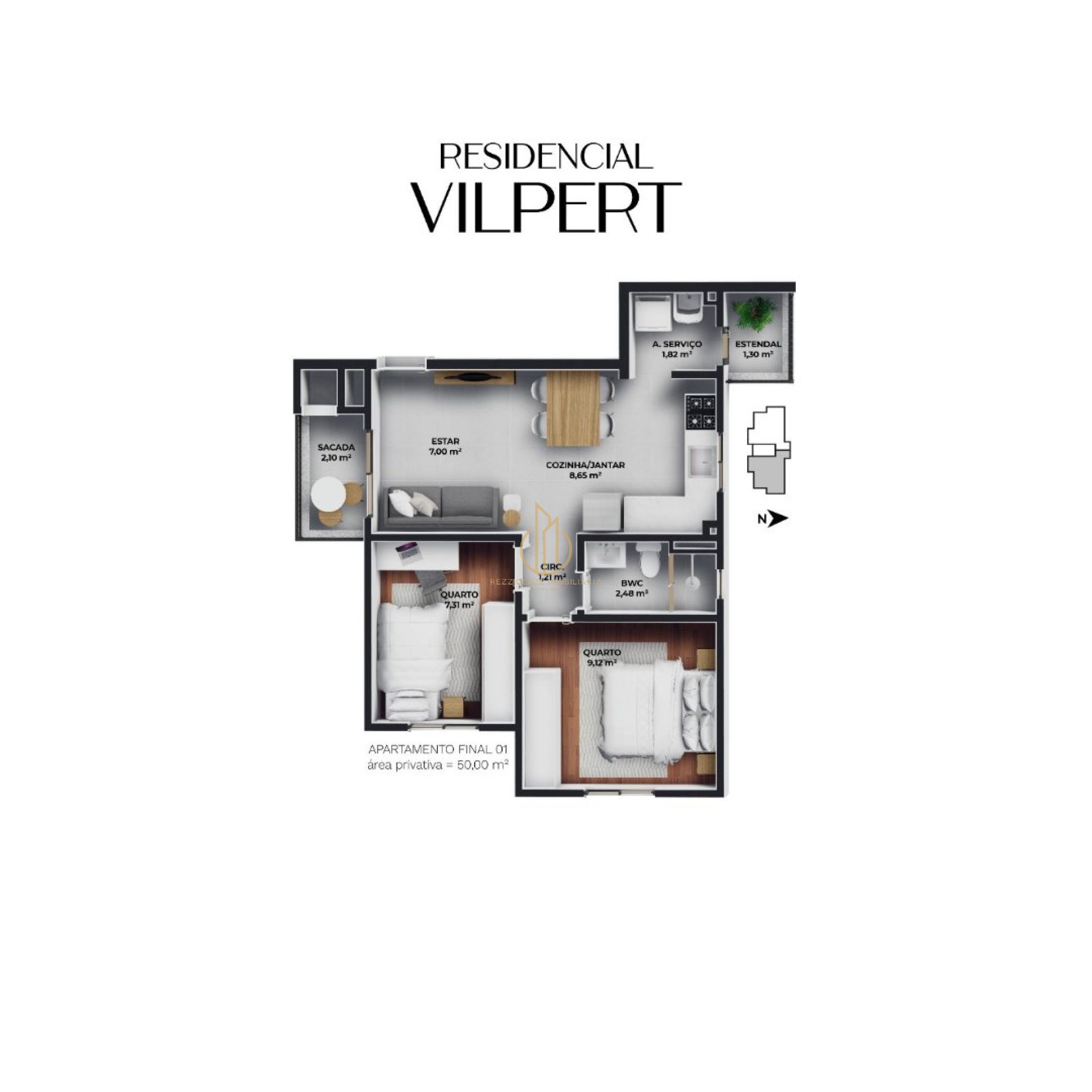 Apartamento 2 quartos no Aventureiro