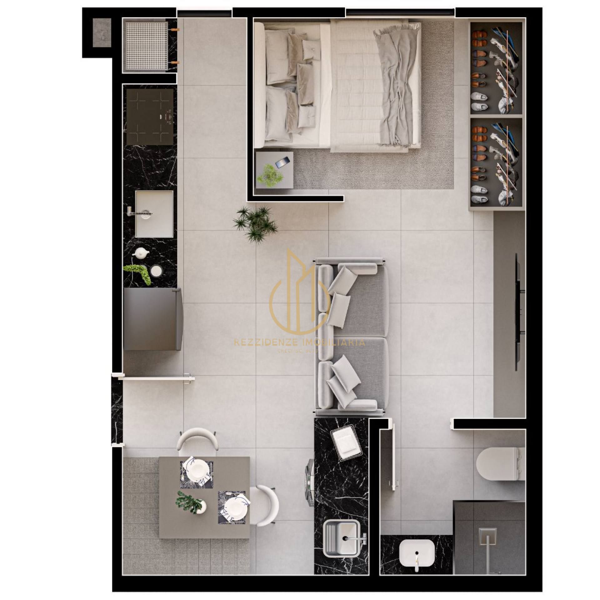 Apartamento Studio a venda no bairro Boa Vista Joinville SC