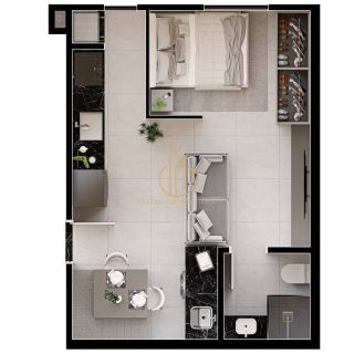 Apartamento Studio a venda no bairro Boa Vista Joinville SC