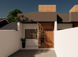 Casa geminada planta baixa 2 quartos em Pirabeiraba Joinville SC