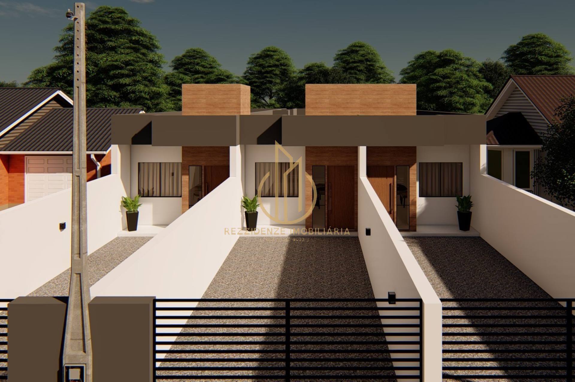 Casa geminada planta baixa 2 quartos no Itaum