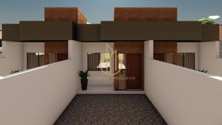 Casa geminada planta baixa 2 quartos no Floresta