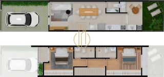 Sobrado geminado 2 suítes no Costa e Silva