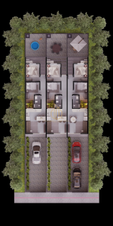 Casa geminada planta baixa 2 quartos no Aventureiro