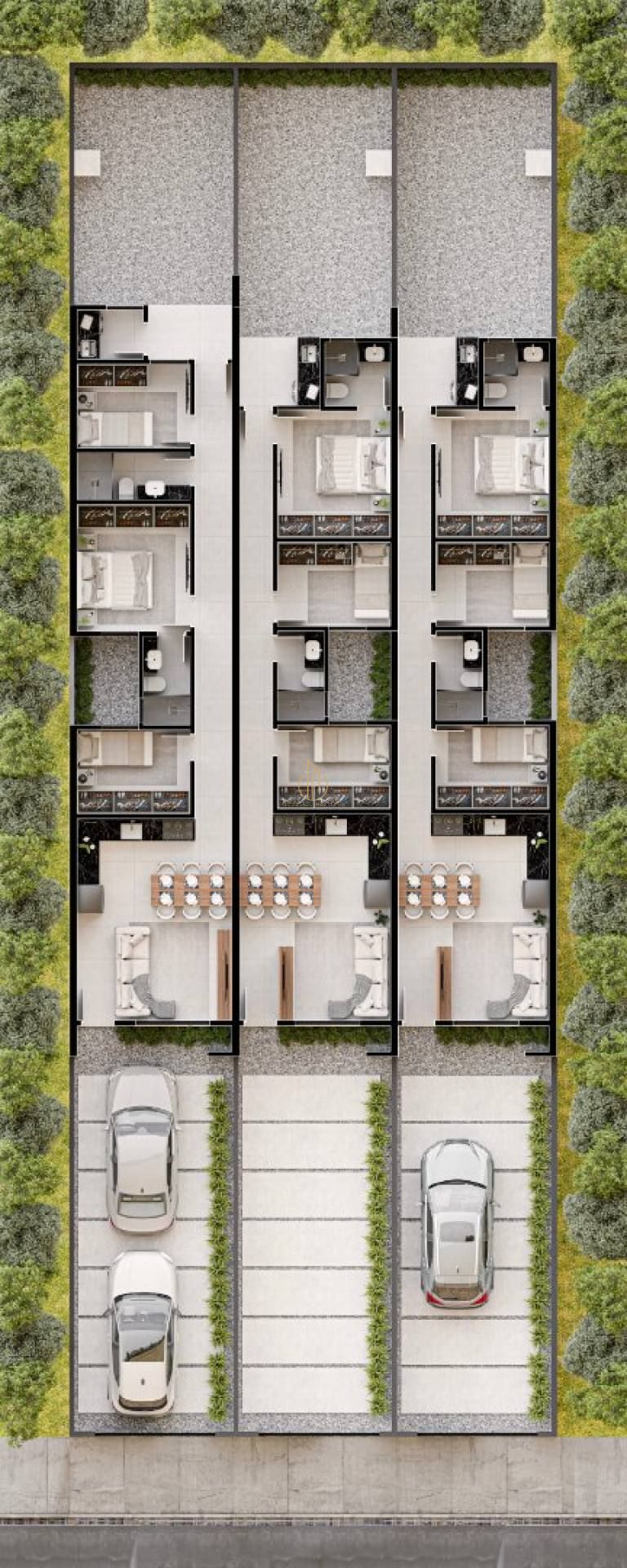 Casa geminada planta baixa 3 quartos no Costa e Silva