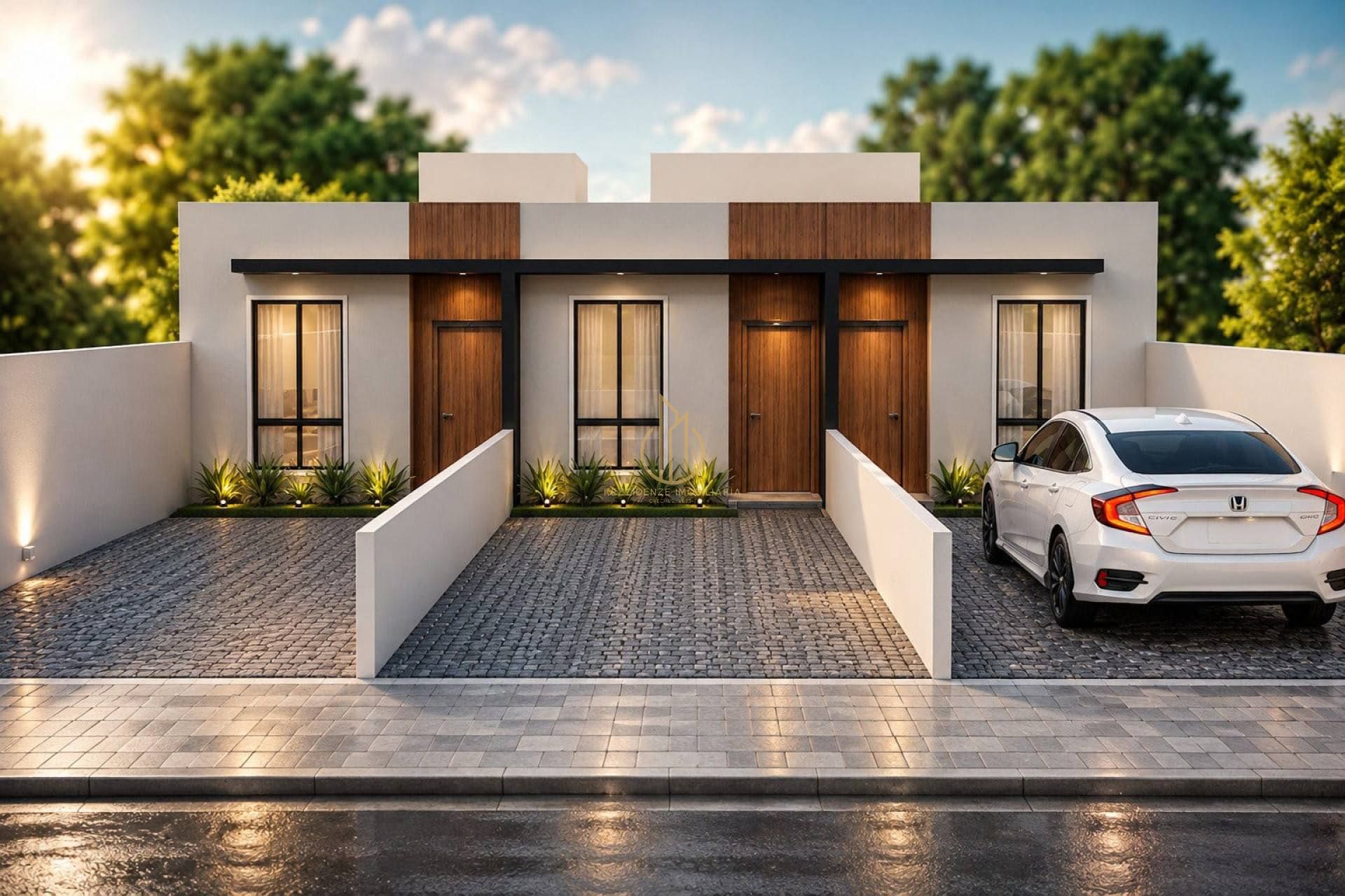 Casa geminada planta baixa 3 quartos no Aventureiro