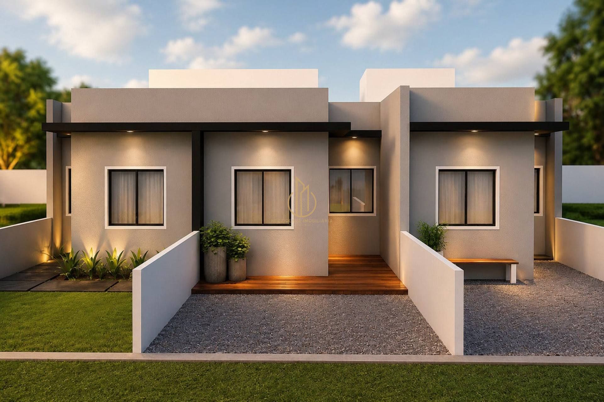 Casa geminada planta baixa 3 quartos no Aventureiro