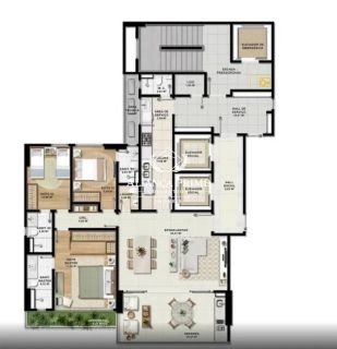 Apartamento Para Vender 3 suítes no bairro Caminho das Arvores em Salvador