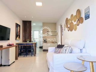 Apartamento térreo 2 Suítes pé na areia à venda em Itacimirim Bahia