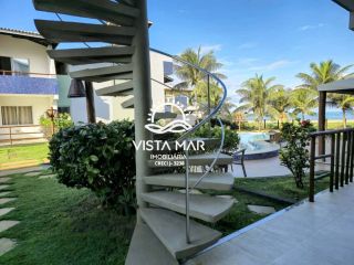 Apartamento térreo 2 Suítes pé na areia à venda em Itacimirim Bahia