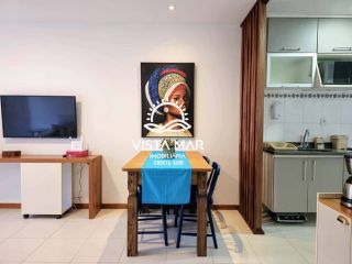 Apartamento térreo 2 Suítes pé na areia à venda em Itacimirim Bahia