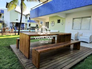 Apartamento Térreo 3 Suítes frente mar total em Itacimirim Bahia