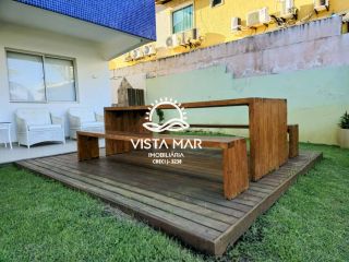 Apartamento Térreo 3 Suítes frente mar total em Itacimirim Bahia