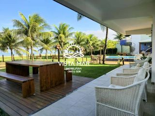 Apartamento Térreo 3 Suítes frente mar total em Itacimirim Bahia