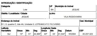 Terreno Para Vender - Vila Rodoviária em Jequié - Leilão Caixa