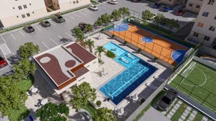 Apartamento Novo de 2 Quartos no Villa dos Coqueiros, Barra dos Coqueiros