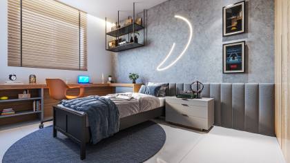 Apartamento Novo de 2 Quartos no Milano Residence, Coroa do Meio