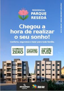 Apartamento para venda no Residencial Resedá. Possibilidade de entrada zero.