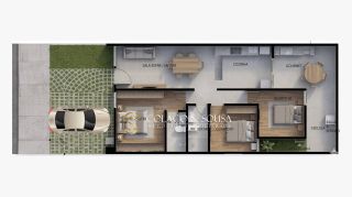 Casa no Village Sudoeste | 3 quartos com suíte | área gourmet | R$ 390 mil