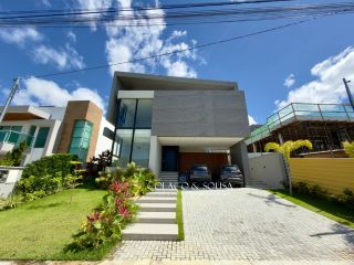 CASA NOVA A VENDA NO ALPHAVILLE MIRANTE com 04 suítes amplas e área de lazer privativa  