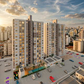 Apartamentos de 2 quartos, com varanda e vizinho à Facisa.