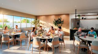 Apartamentos de 2 quartos, com varanda e vizinho à Facisa.