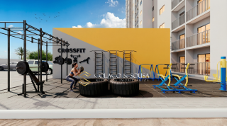 Apartamentos de 2 quartos, com varanda e vizinho à Facisa.