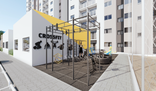 Apartamentos de 2 quartos, com varanda e vizinho à Facisa.