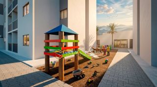 Apartamentos de 2 quartos, com varanda e vizinho à Facisa.