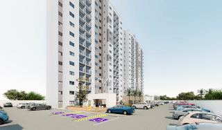 Apartamentos de 2 quartos, com varanda e vizinho à Facisa.
