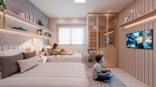 Apartamentos de 2 quartos, com varanda e vizinho à Facisa.