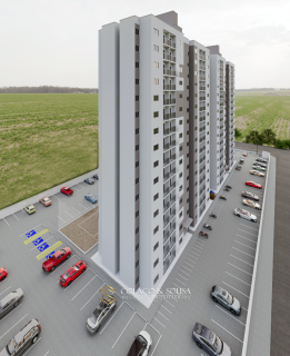 Apartamentos de 2 quartos, com varanda e vizinho à Facisa.