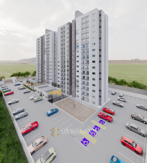 Apartamentos de 2 quartos, com varanda e vizinho à Facisa.