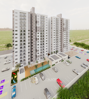 Apartamentos de 2 quartos, com varanda e vizinho à Facisa.