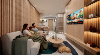 Apartamento 2 Quartos com Varanda à Venda no Jardim Tavares