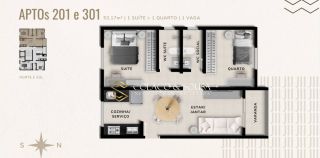 APARTAMENTO COM SUITE E VARANDA | RESIDENCIAL JIHED II | MANGABEIRA VII – JOÃO PESSOA/PB