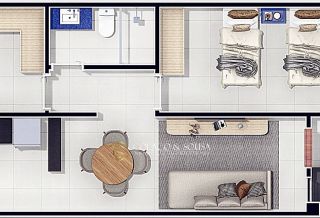 Casa Nova à Venda | 2 Quartos, 1 Suíte | Portal dos Bosques – Campina Grande - PB