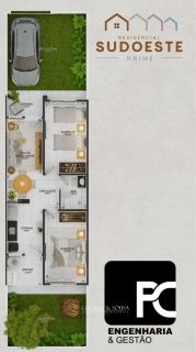 Casa Nova de 2 quartos à Venda no Portal Sudoeste.