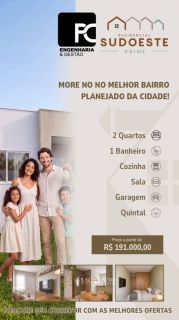 Casa Nova de 2 quartos à Venda no Portal Sudoeste.