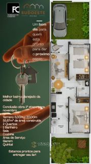 Casa Nova de 2 quartos à Venda no Portal Sudoeste.