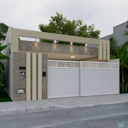 Casa em construção, financiável. Com: 3 quartos, 1 suíte, e 2 banheiros, acabamento sofisticado. No Bairro Marianga(Chiara).