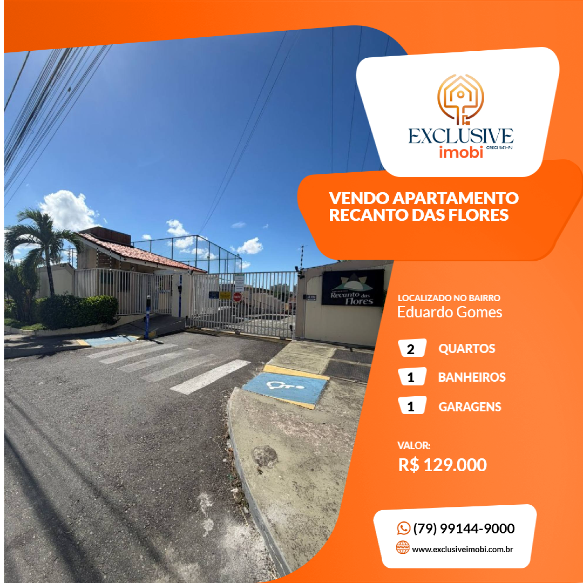 VENDO APARTAMENTO  RECANTO DAS FLORES